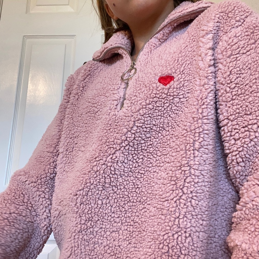 Pink fluffy jacket